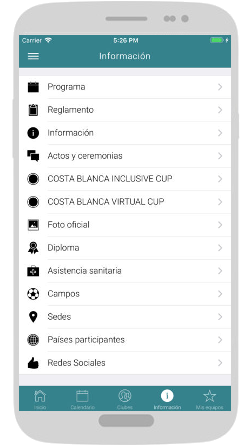 CBC App - Pantalla 2